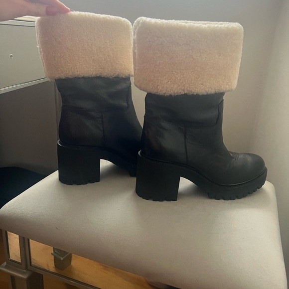 MARC FISHER FUR CUFF BOOTIE - Picture 10 of 16